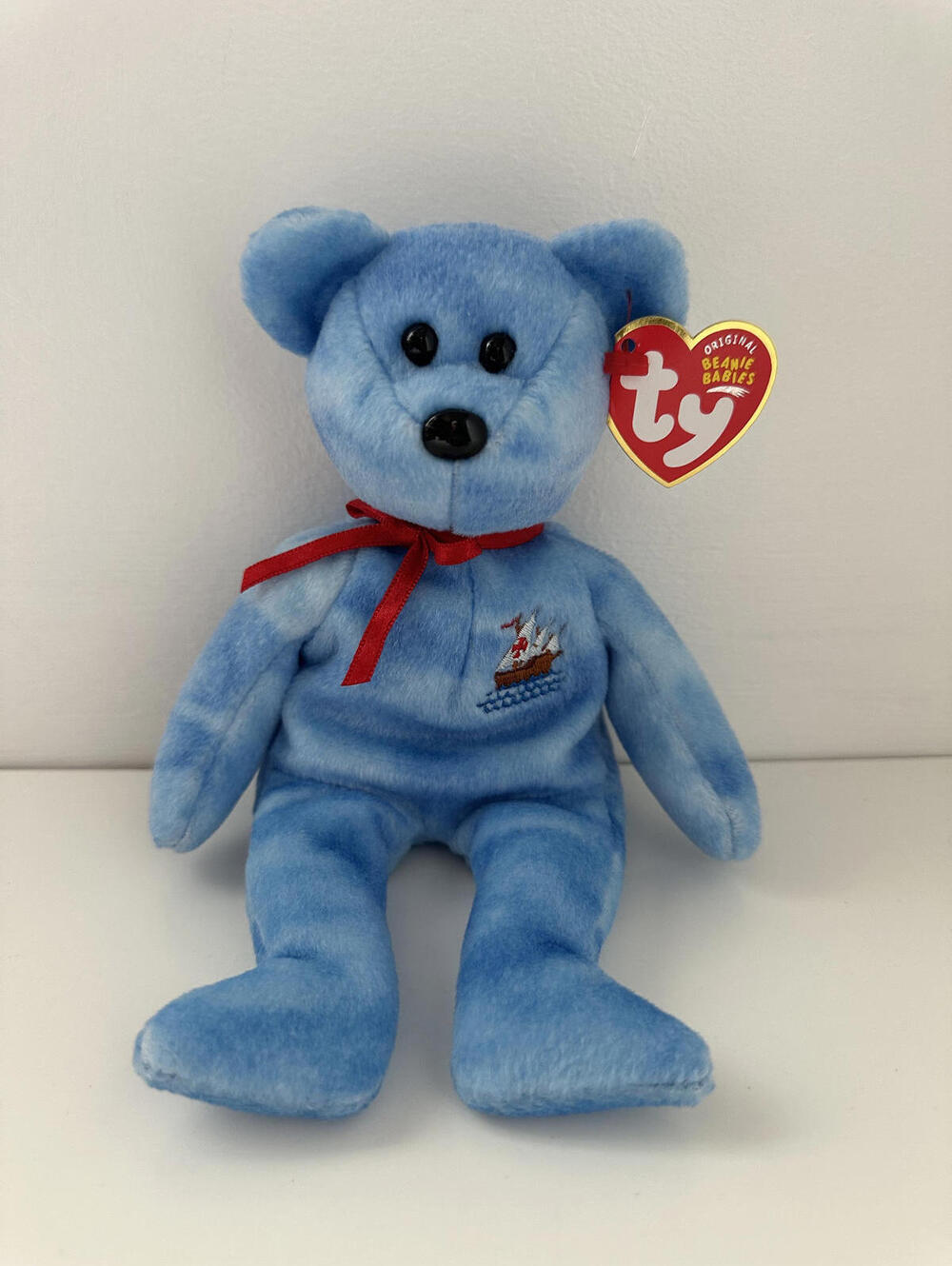 Ty Beanie Baby “Nina” the Columbus Day Bear - Internet Exclusive (8.5 inch)